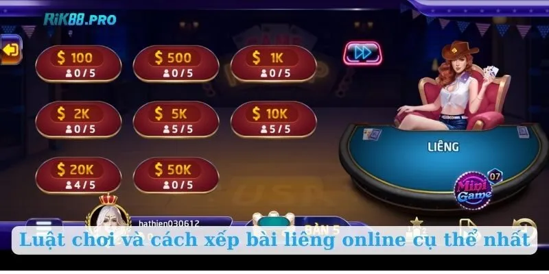 Luật chơi và cách xếp bài liêng online cụ thể nhất