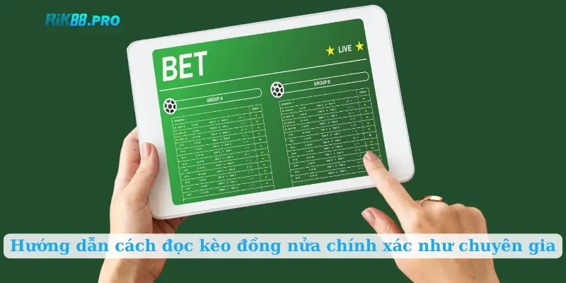 Hướng dẫn cách đọc kèo đồng nửa chính xác như chuyên gia