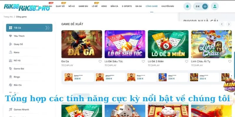 Tổng hợp các tính năng cực kỳ nổi bật về chúng tôi