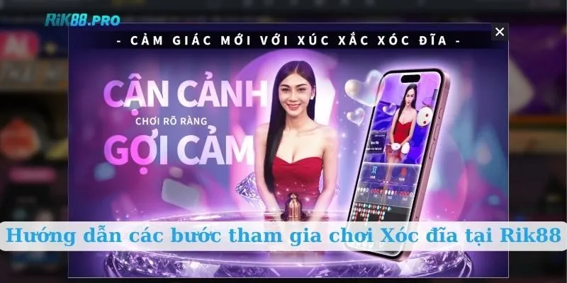 Hướng dẫn các bước tham gia chơi Xóc đĩa tại Rik88